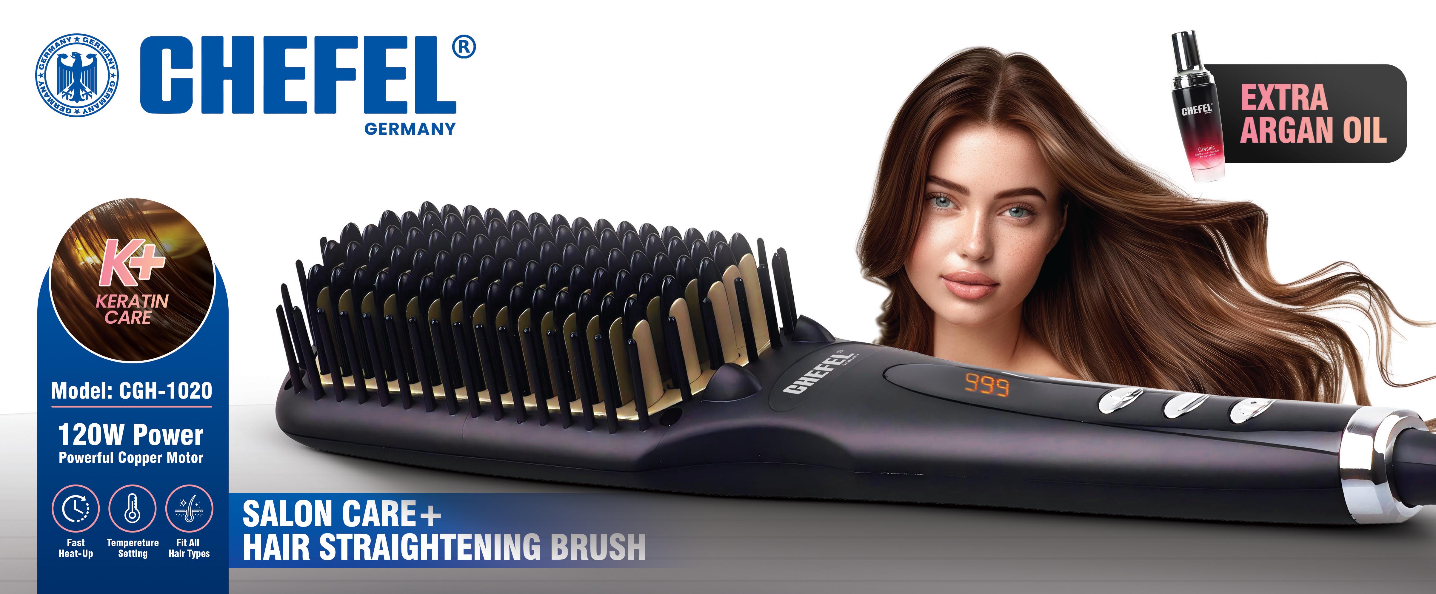 برس حرارتی  مو کراتین  چفل مدل CGH-1020